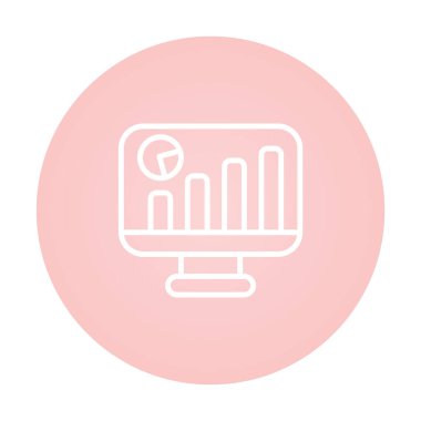 Veri güdümlü tasarım ikonu vektör çizimi