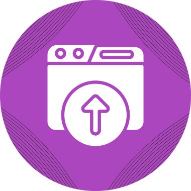 Web simge vektör çizim upload