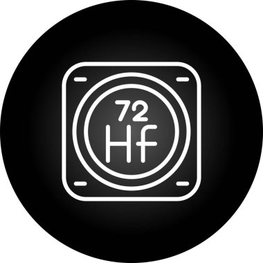 Kimyasal Element Web simgesi vektör çizimi