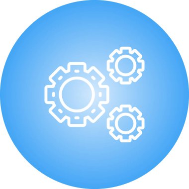 dişli web simge vektör çizim 