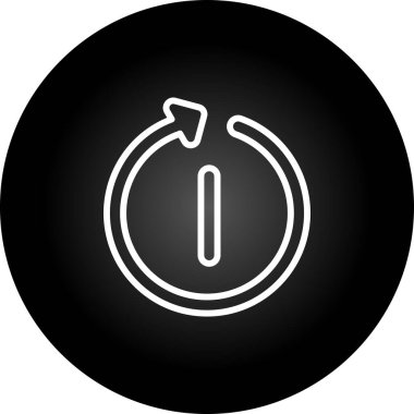 Yeniden başlat. Web simgesi basit tasarım