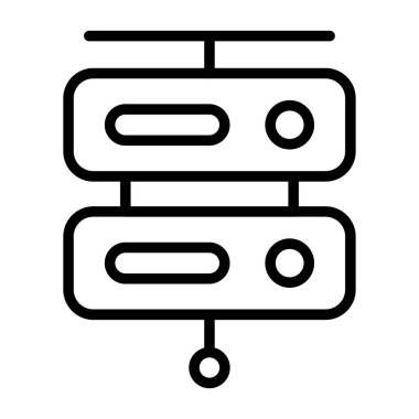 Sunucu web simgesi, vektör çizim