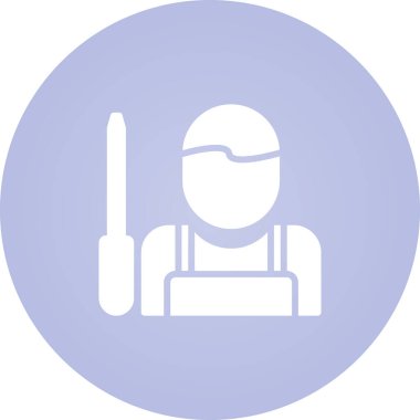 Handyman simgesinin vektör illüstrasyonu 
