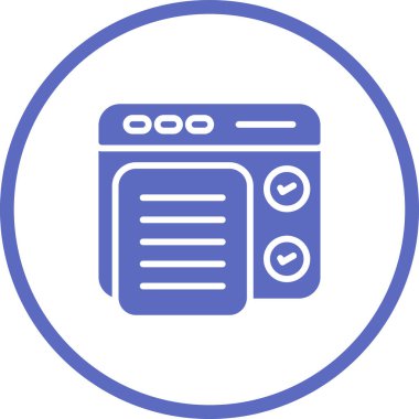 Yazılım Test Simgesi, Beyaz Konsepti İzole Edildi 