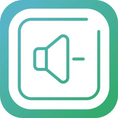 Down Square Simgesi, basit vektör illüstrasyonu 