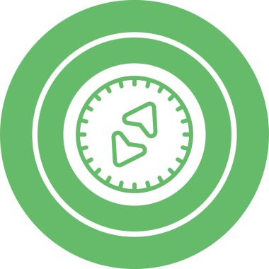 pusula simgesi web basit illüstrasyon