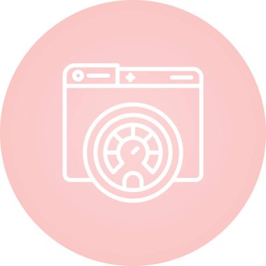performans web simgesi, vektör illüstrasyonu