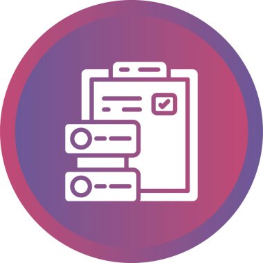 Veri simgesinin vektör illüstrasyonu