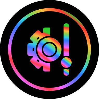 dişli web simge vektör çizim 