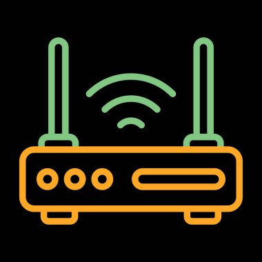 Yönlendirici. Web simgesi basit illüstrasyon 