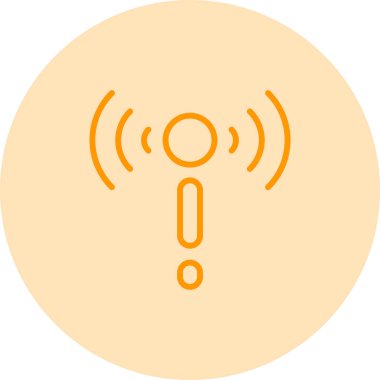 Ağ Sorun Vurucu Simgesi. Ağ Bakım Ana Hattı Vektör Simgesi. Sembol, Logo Illustration. Vektör Grafikleri