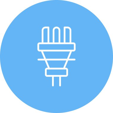 elektrik prizi simgesi. Web illüstrasyonu