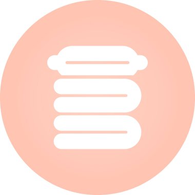 Sıkıştırılmış battaniye ağ ikonu vektör çizimi