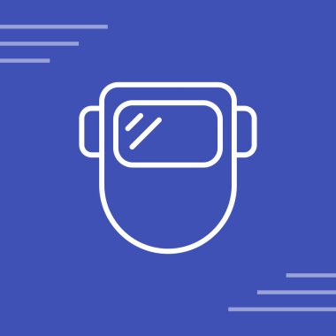 Kaynak maskesi simgesinin web illüstrasyonu