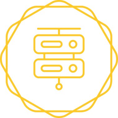 Sunucu web simgesi, vektör çizim