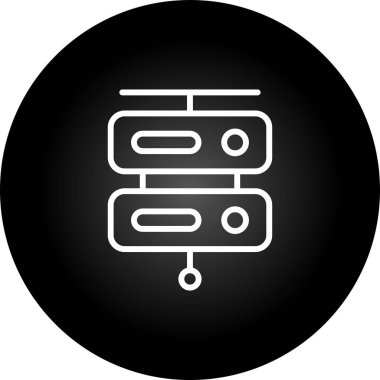 Sunucu web simgesi, vektör çizim