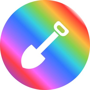 Web simgesi kürek, illüstrasyon vektör           