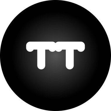 büyük harf web simgesi, basit vektör illüstrasyonu