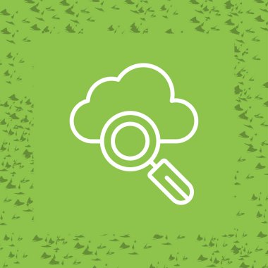 Büyüteç Modern simgesinin vektör çizimi