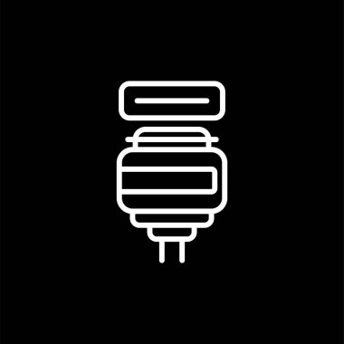 elektrik prizi simgesi. Web illüstrasyonu