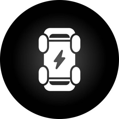 Elektrik Kaykayı web simgesi, basit vektör illüstrasyonu 