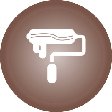 Boya silindiri tasviri. Onarım ve inşaat aracı