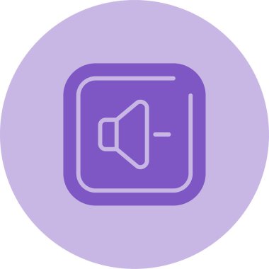 Down Square Simgesi, basit vektör illüstrasyonu 