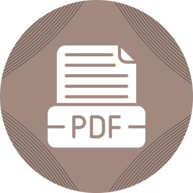 Belge Biçimi web simgesi, basit vektör illüstrasyonu