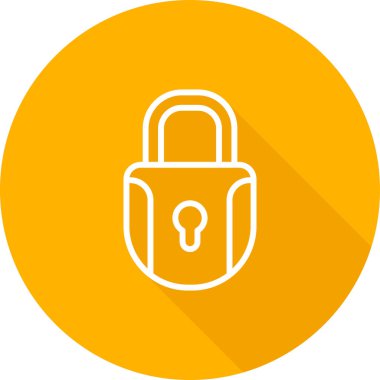 kilit simgesi, vektör illüstrasyonu  