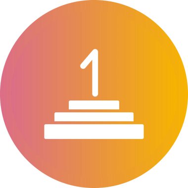 Kazanan simgesinin vektör illüstrasyonu 