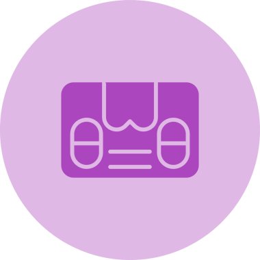 Paket teslim simgesi, vektör illüstrasyonu  