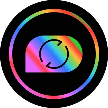 Yenile. Web simgesi basit illüstrasyon