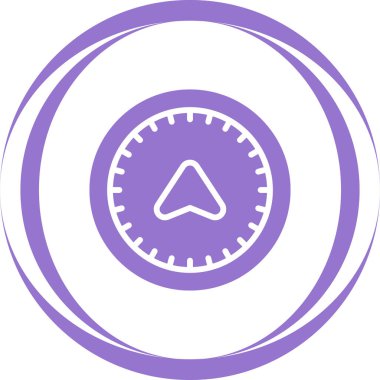 pusula web simgesi tasarımı çizimi