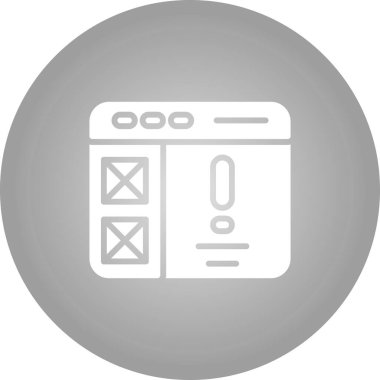 Bilgi Tasarım İşareti, Beyaz Arkaplanda Ayrı Tutulan Simge  