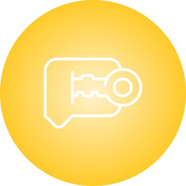 Sohbet balonu simgesi, vektör illüstrasyonu basit tasarım