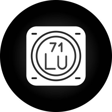 Kimyasal Element Web simgesi vektör çizimi