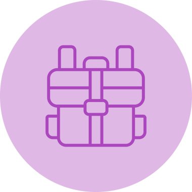 çanta simgesi, vektör illüstrasyonu basit tasarım