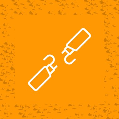 Kırık Kablo web simgesi, basit vektör illüstrasyonu