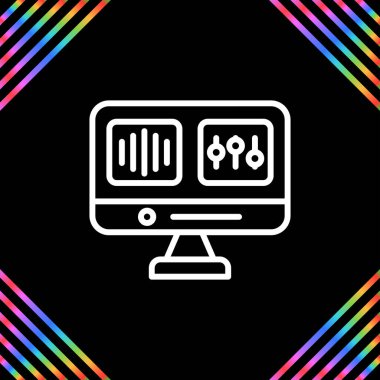 vektör simgesi Ses Düzenleme, illüstrasyon 