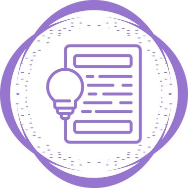 fikir simgesi, vektör illüstrasyonu basit tasarım