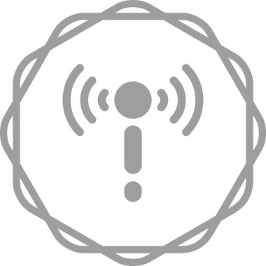 Ağ Sorun Vurucu Simgesi. Ağ Bakım Ana Hattı Vektör Simgesi. Sembol, Logo Illustration. Vektör Grafikleri