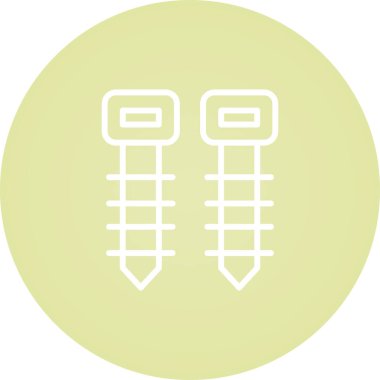 Kablo bağı simgesi, vektör illüstrasyonu basit tasarım