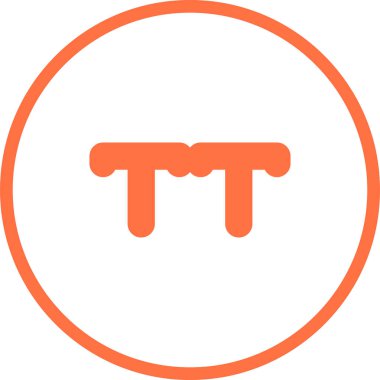 büyük harf web simgesi, basit vektör illüstrasyonu