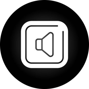 Konuşmacı. Web simgesi basit tasarım