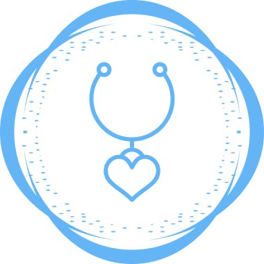  Kalp şekilli madalyon vektör çizimi 