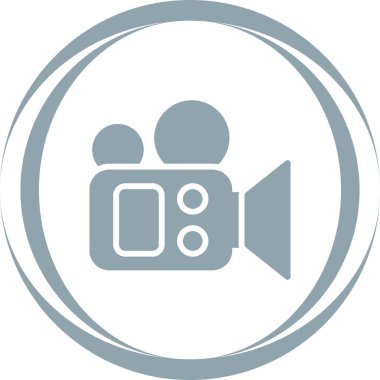 film kamera simgesi, vektör illüstrasyonu  