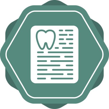 Reçete web simgesinin vektör illüstrasyonu