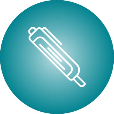 Voltaj dedektörü kalem simgesi, vektör illüstrasyonu basit tasarım