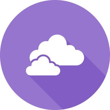 Bulut simgesi web basit illüstrasyon