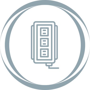 soket simgesi web basit illüstrasyon